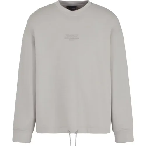 Sweaters Grey , male, Sizes: XL, 2XL - Emporio Armani - Modalova
