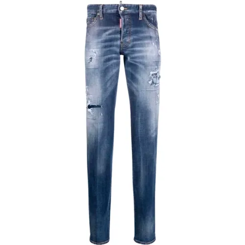 Slim-fit Jeans - Blau, Größe 44 , Herren, Größe: XS - Dsquared2 - Modalova