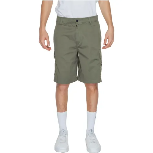 Herren Bermuda Shorts Frühling/Sommer Kollektion , Herren, Größe: L - Calvin Klein Jeans - Modalova