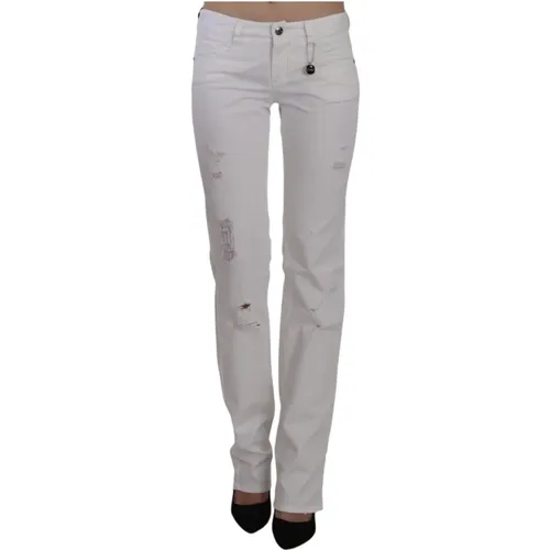 Cotton Slim Fit Straight Jeans Pants , female, Sizes: W30, W27, W25, W32, W26, W29, W28 - Costume National - Modalova