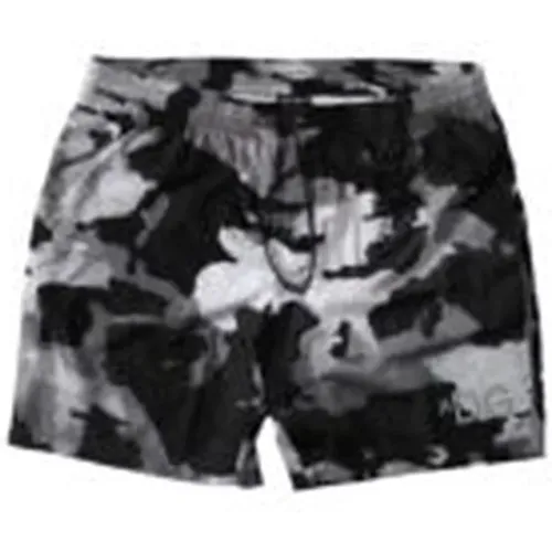 Camouflage Beachwear Shorts with Logo , male, Sizes: S - Dolce & Gabbana - Modalova