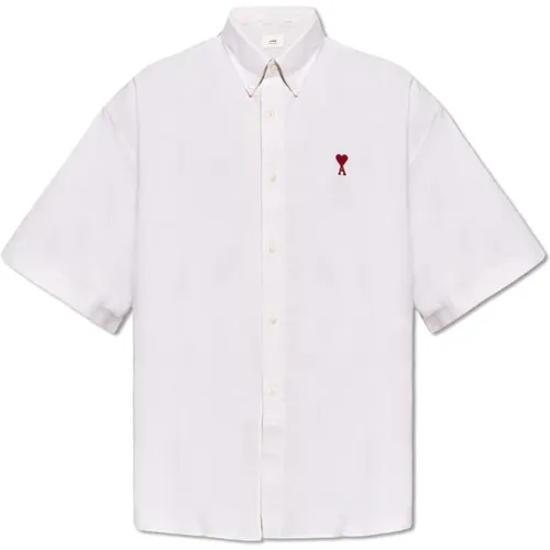 Shirt mit Logo , Herren, Größe: XL - Ami Paris - Modalova
