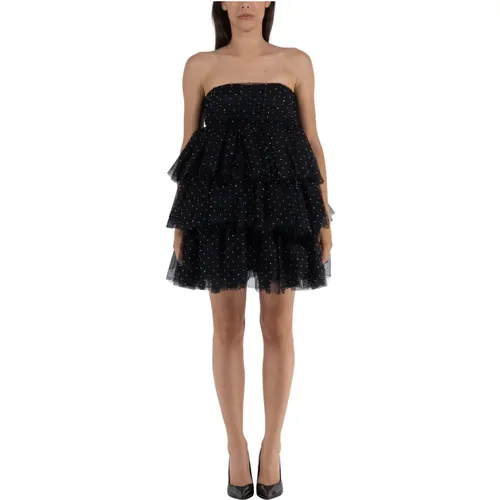 Mini Mesh Ruffle Dress , female, Sizes: XS, S - Rotate Birger Christensen - Modalova