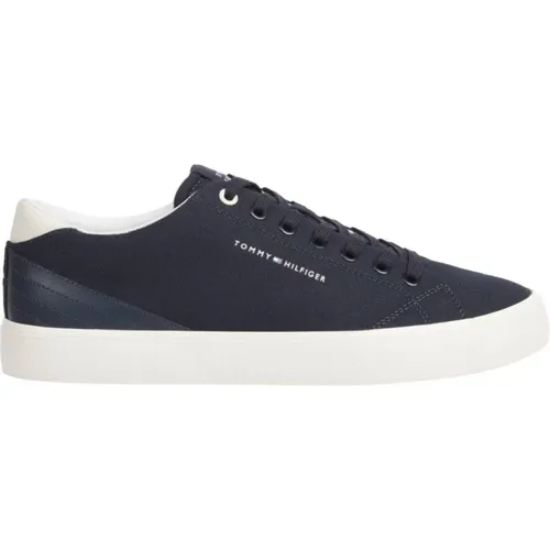 Blaue Low Summer Sneakers , Herren, Größe: 41 EU - Tommy Hilfiger - Modalova