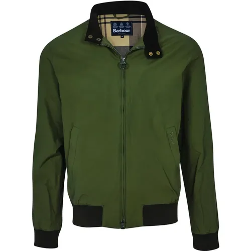 Grüne Royston Casual Jacke , Herren, Größe: L - Barbour - Modalova