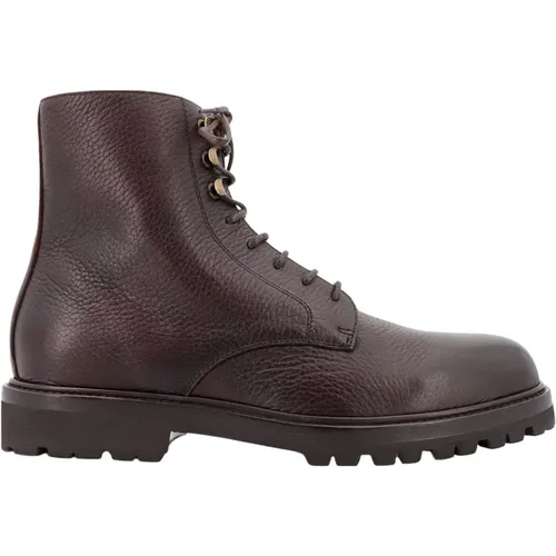 Leather Ankle Boots Lace-up , male, Sizes: 8 UK, 6 UK, 7 UK, 11 UK, 9 UK, 10 UK - BRUNELLO CUCINELLI - Modalova