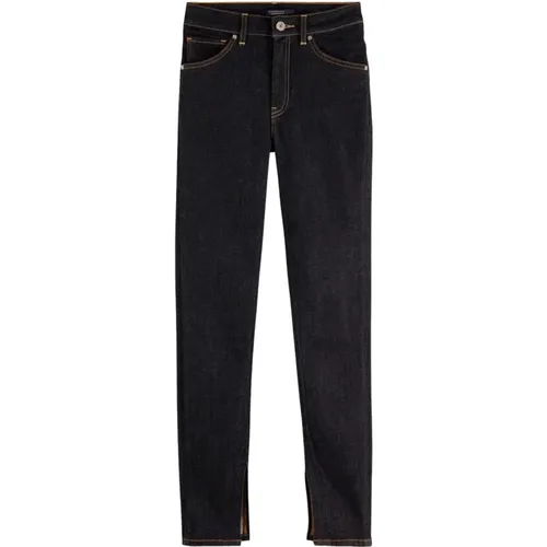 Dark High Rise Skinny Jeans , female, Sizes: W26, W25, W28 - Scotch & Soda - Modalova