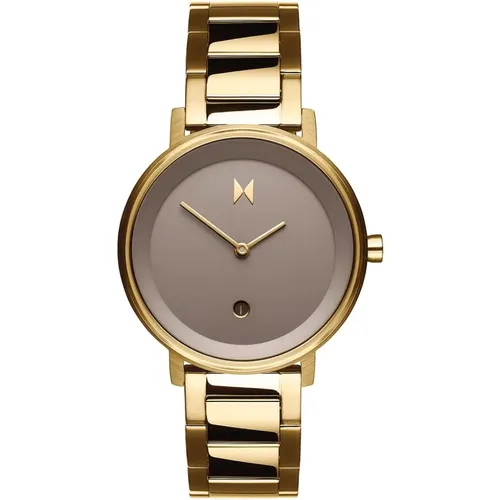 Gold Stainless Steel Watch Signature , female, Sizes: ONE SIZE - Mvmt - Modalova