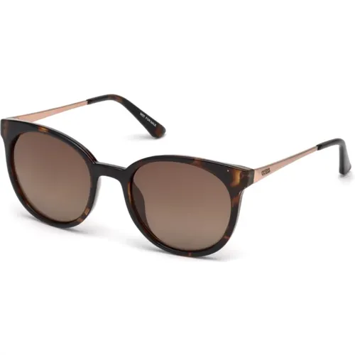 Polarized Havana Sunglasses , female, Sizes: 52 MM - Guess - Modalova