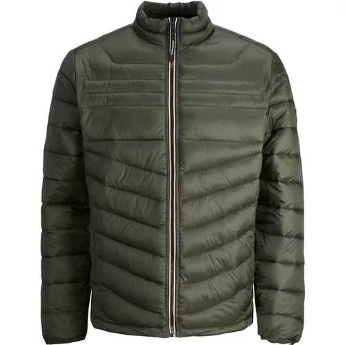 Herren Puffer Jacke Kragen ohne Kapuze , Herren, Größe: L - jack & jones - Modalova