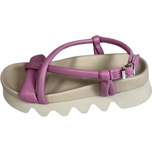 Platform Sandal with Crossed Straps , female, Sizes: 6 UK, 4 UK, 7 UK, 5 UK - Patrizia Bonfanti - Modalova