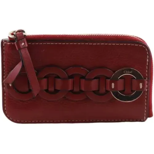 Pre-owned Leather clutches , female, Sizes: ONE SIZE - Chloé Pre-owned - Modalova