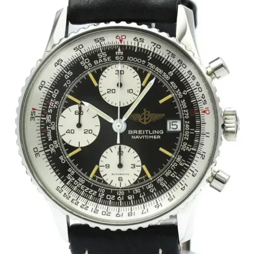 Pre-owned Stainless Steel watches , male, Sizes: ONE SIZE - Breitling Pre-owned - Modalova