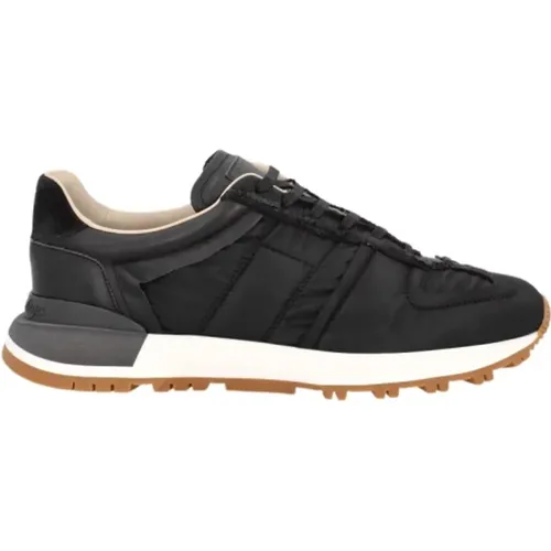 Leather and Nylon Runner Evolution Sneakers , male, Sizes: 8 UK, 9 UK, 10 UK, 7 UK - Maison Margiela - Modalova