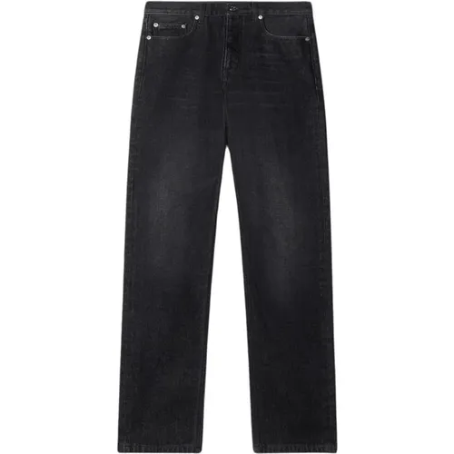 Vintage Arrow Straight Jeans,Vintage Schwarze Stonewashed Denim Jeans - Off White - Modalova