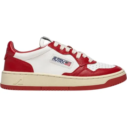 Vintage Style Low-Top Sneakers , male, Sizes: 10 UK, 7 UK, 11 UK, 9 UK - Autry - Modalova