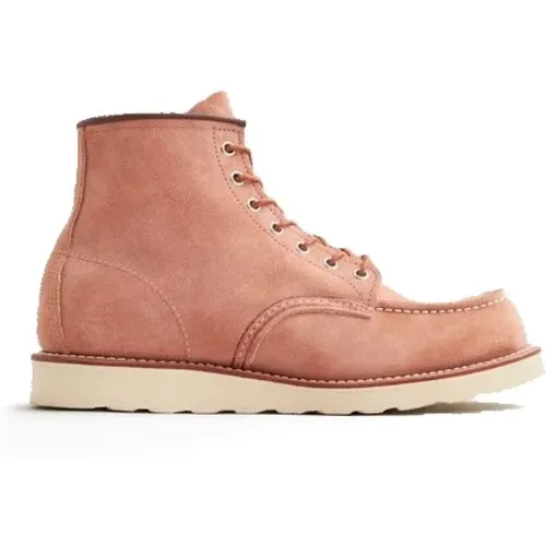 Dusty Rose Moc Toe Schnürstiefel , Herren, Größe: 41 EU - Red Wing Shoes - Modalova