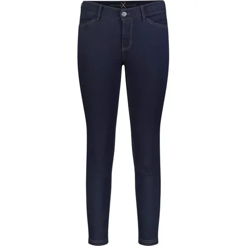 Skinny Cropped Jeans 5471/90 0355L Dark Navy - MAC - Modalova