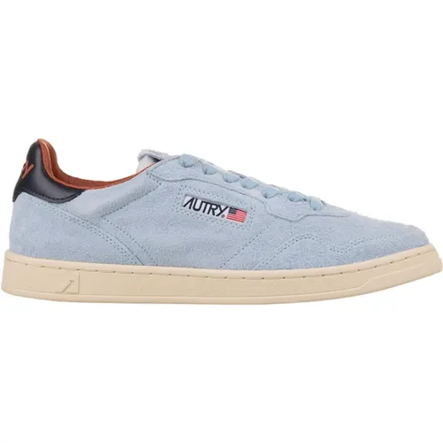 Blaue Medalist Flat Sneakers , Herren, Größe: 40 EU - Autry - Modalova