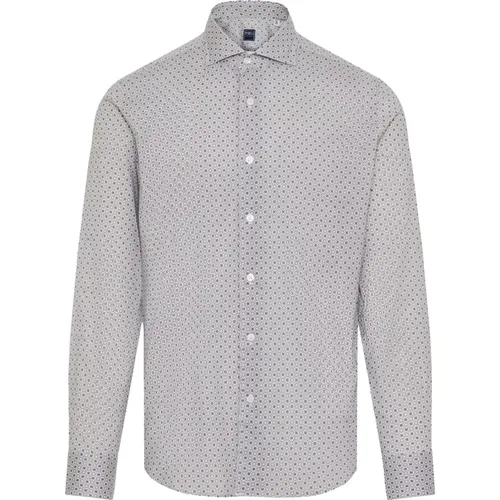 Baumwoll Elastan Shirt Made in Italy , Herren, Größe: XL - Fedeli - Modalova