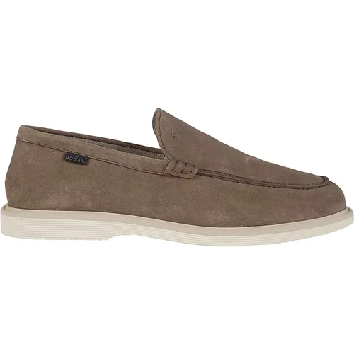 Millerighe Loafers Palude Style , male, Sizes: 7 1/2 UK, 8 1/2 UK, 8 UK, 10 UK, 6 1/2 UK, 7 UK, 6 UK, 9 UK - Hogan - Modalova