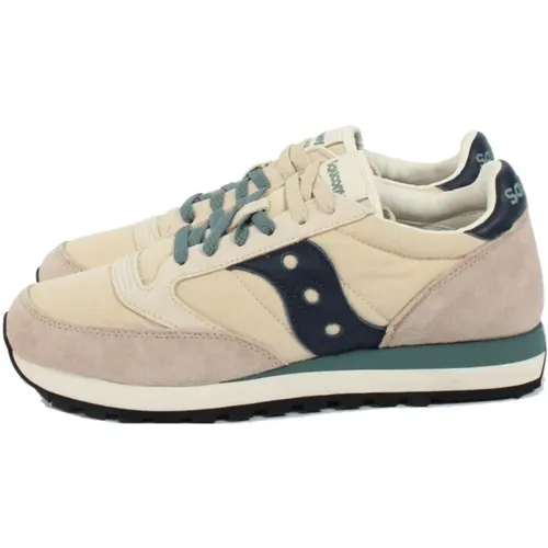 Tan/Navy Jazz Original Sneakers , Herren, Größe: 43 EU - Saucony - Modalova