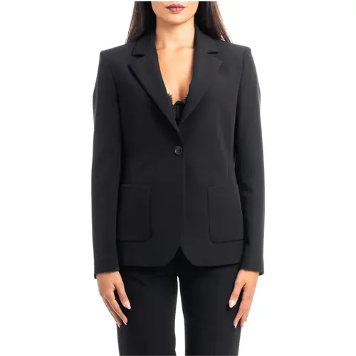 Single Button Jacket with Patch Pockets , female, Sizes: M, L - Seventy - Modalova