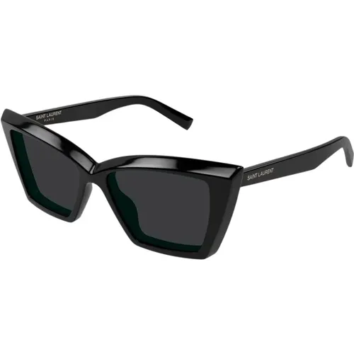 Designer-Sonnenbrille für Frauen,SL 657 Sonnenbrille,SL 657 Sonnenbrille Schwarz,Sonnenbrille SL 657 - Saint Laurent - Modalova