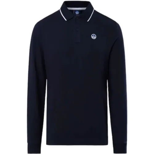 Long Sleeve Polo Shirt , male, Sizes: S - North Sails - Modalova