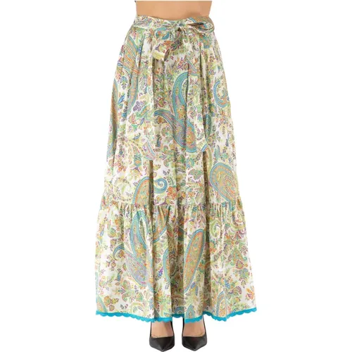 Long Skirt with Print , female, Sizes: XS, S - ETRO - Modalova