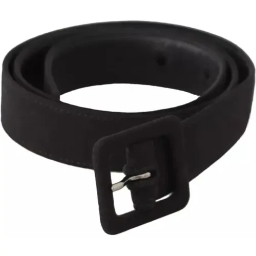 Velvet Logo Belt with Buckle , unisex, Sizes: 65 CM - Dolce & Gabbana - Modalova