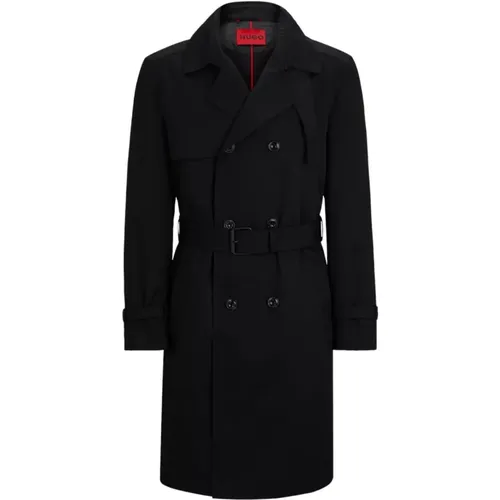 Stylish Trench Coat , male, Sizes: M - Hugo Boss - Modalova