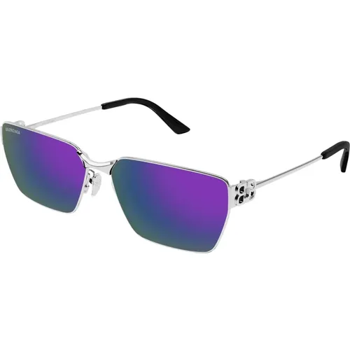 Stylische Sonnenbrille in Schwarz , unisex, Größe: 63 MM - Balenciaga - Modalova