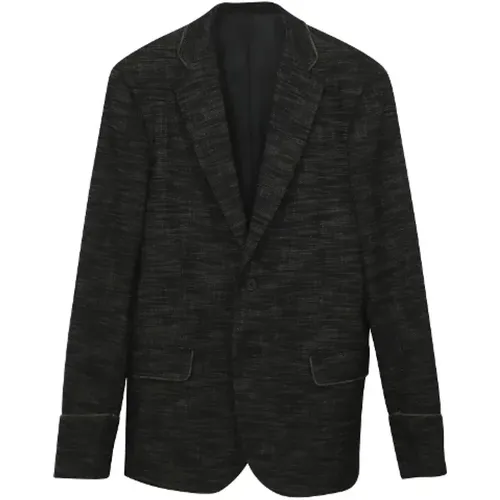 Pre-owned Cotton Blazer with Printed Design , female, Sizes: S - Bottega Veneta Vintage - Modalova