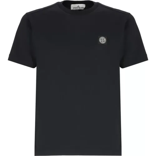 Cotton T-shirt with Logo , male, Sizes: S - Stone Island - Modalova