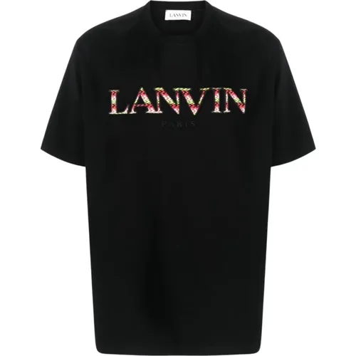 Schwarzes Classic Curb Tee-Shirt , Herren, Größe: L - Lanvin - Modalova