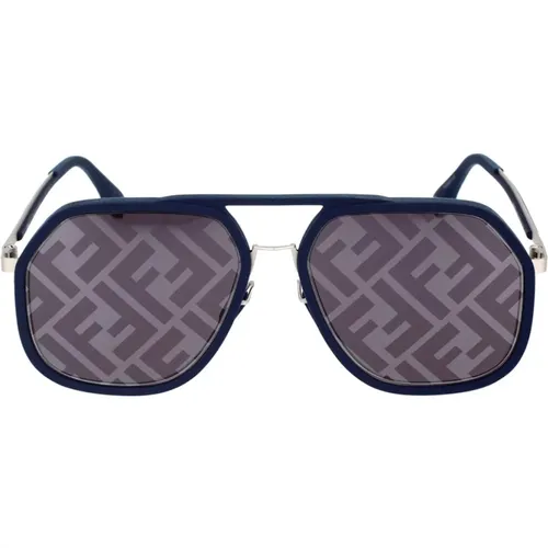 Glamorous Light Sunglasses , male, Sizes: 55 MM - Fendi - Modalova