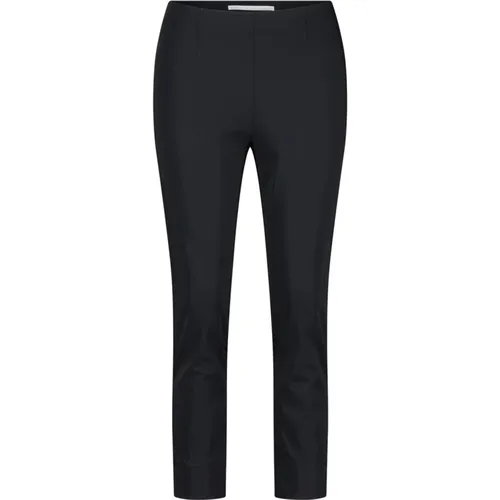 High-Waist Slim Fit Elastic Waist Pants , female, Sizes: L, XL, M, S, 2XL, XS - RAFFAELLO ROSSI - Modalova