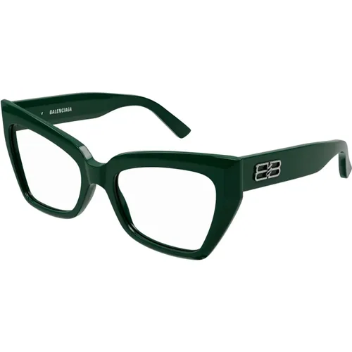 Grüne Transparente Bb0275O Brille - Balenciaga - Modalova