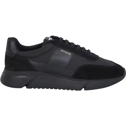 Schwarze Sneakers mit Wildleder-Details , Herren, Größe: 45 EU - Axel Arigato - Modalova