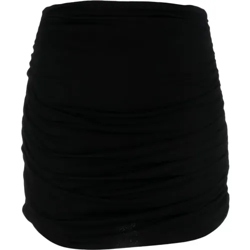 Ruched High-Waisted Mini Skirt , female, Sizes: XS, M, S - TORY BURCH - Modalova