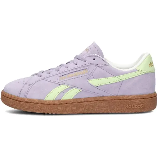 Lila Wildleder Low Top Sneakers , Damen, Größe: 37 EU - Reebok - Modalova