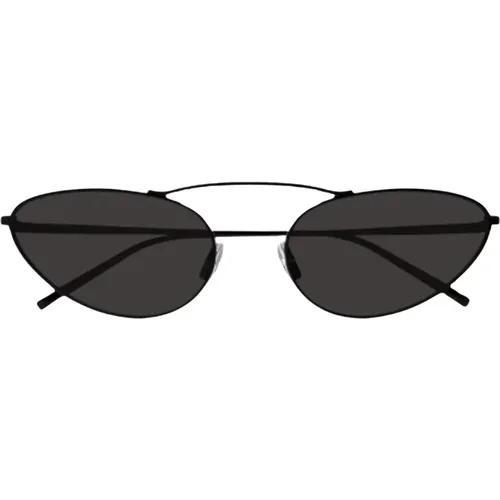 Geometric Metal Frame Sunglasses , female, Sizes: 58 MM - Saint Laurent - Modalova