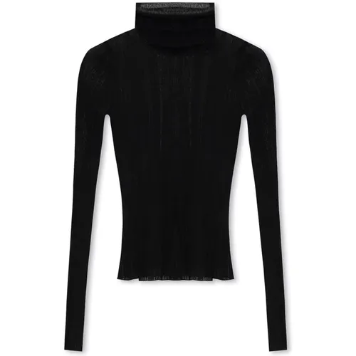 Ribbed turtleneck top , female, Sizes: M, S - Givenchy - Modalova