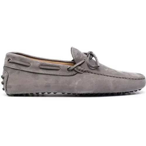 Grauer Nabuk Morbidone Loafer , Herren, Größe: 46 EU - TOD'S - Modalova