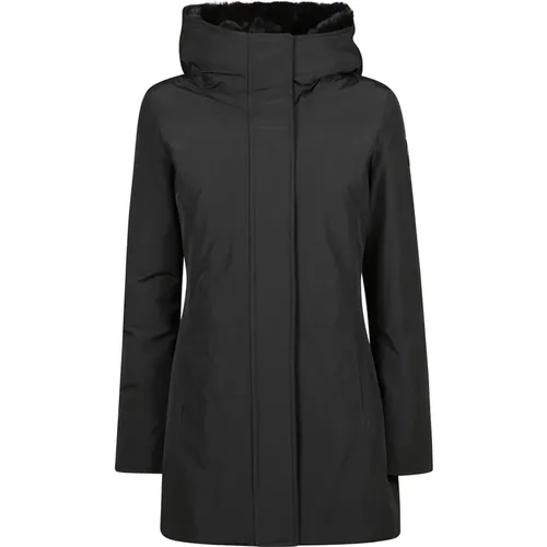 Faux Fur Parka Jacke , Damen, Größe: L - Woolrich - Modalova