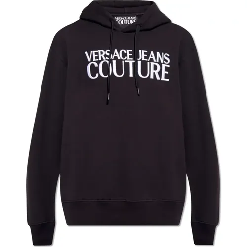 Baumwollkapuzenpullover , Herren, Größe: M - Versace Jeans Couture - Modalova
