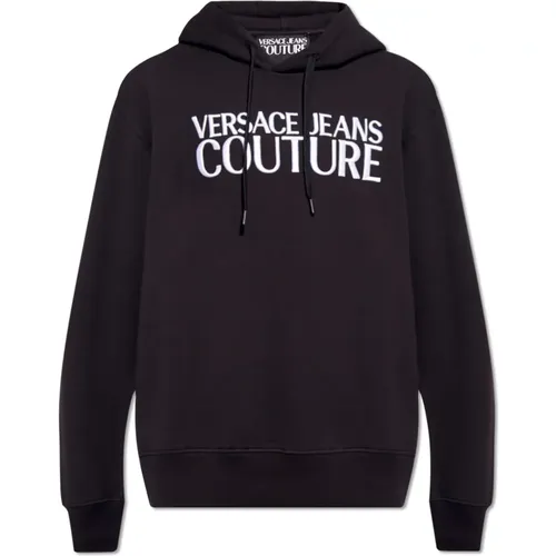 Baumwollkapuzenpullover , Herren, Größe: S - Versace Jeans Couture - Modalova