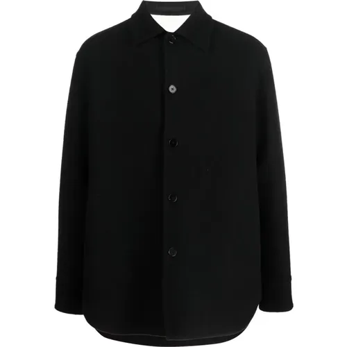 Simple Buttoned Coat , male, Sizes: L, M, XL - Jil Sander - Modalova