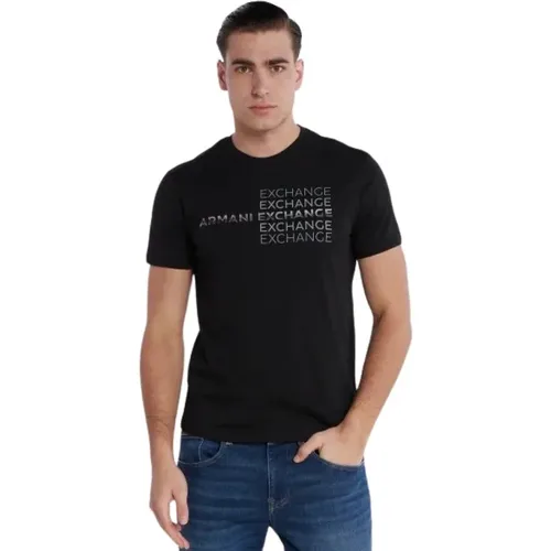 Kurzarm Fantasy T-Shirt - Armani Exchange - Modalova